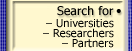 Search for Universities, Researchers, Partners